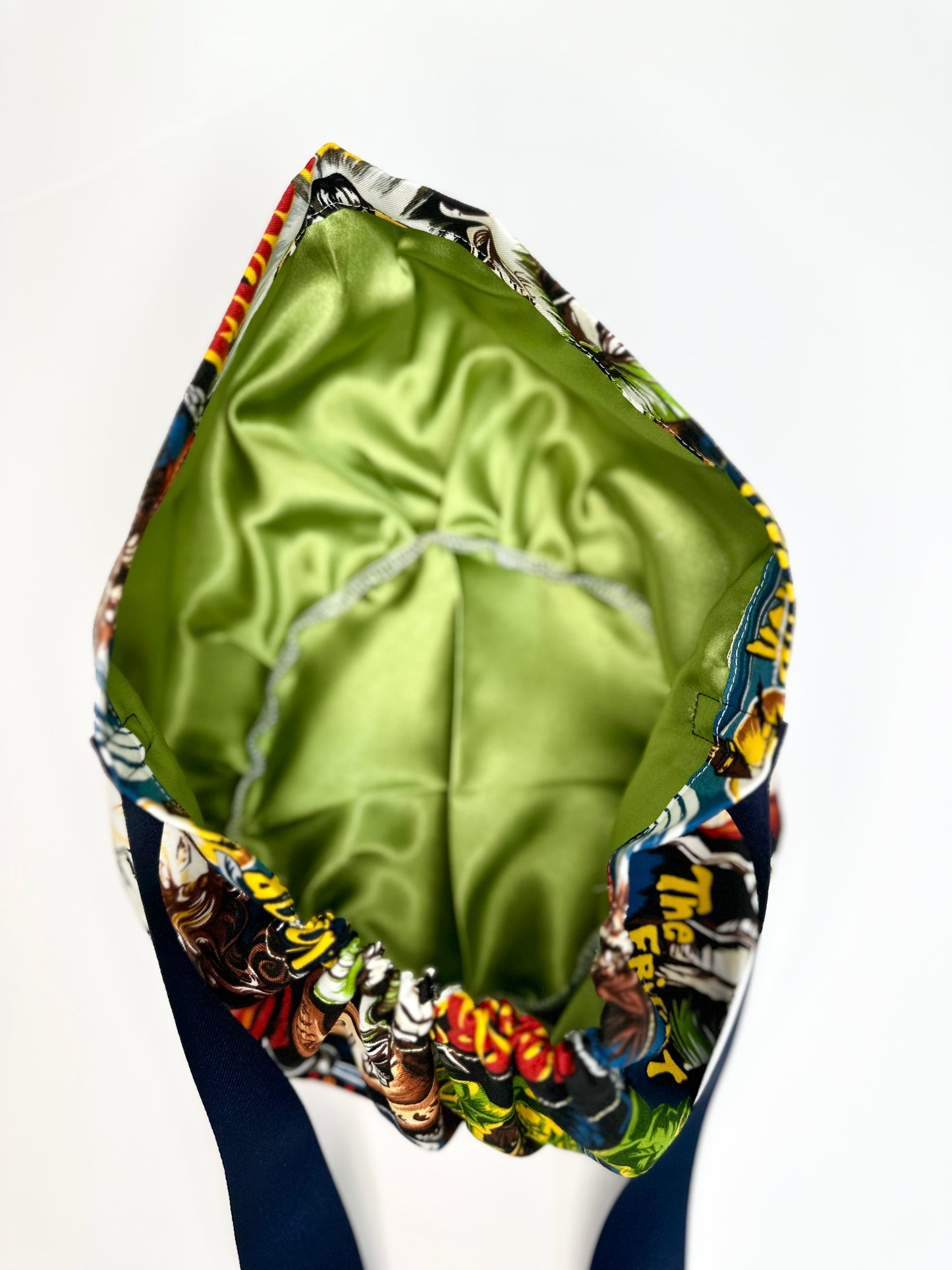 SATIN LINED- Old School Horror: Euro-Style Scrub Cap