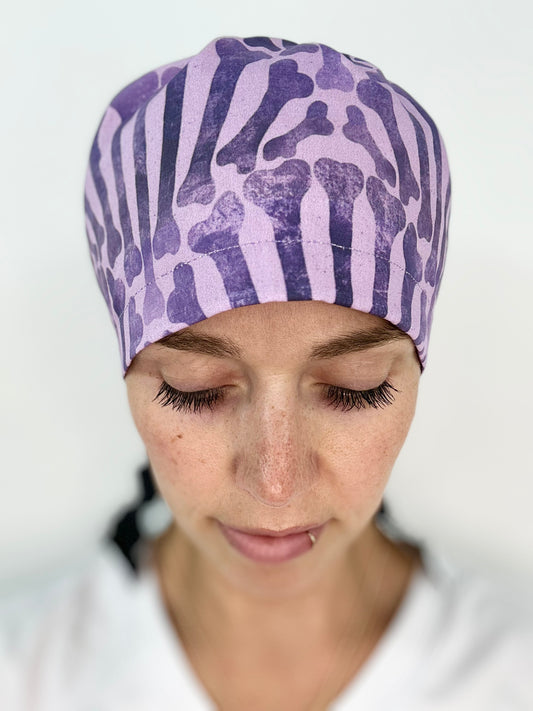 Ribbon Back- Bone Scallop: Euro-Style Scrub Cap