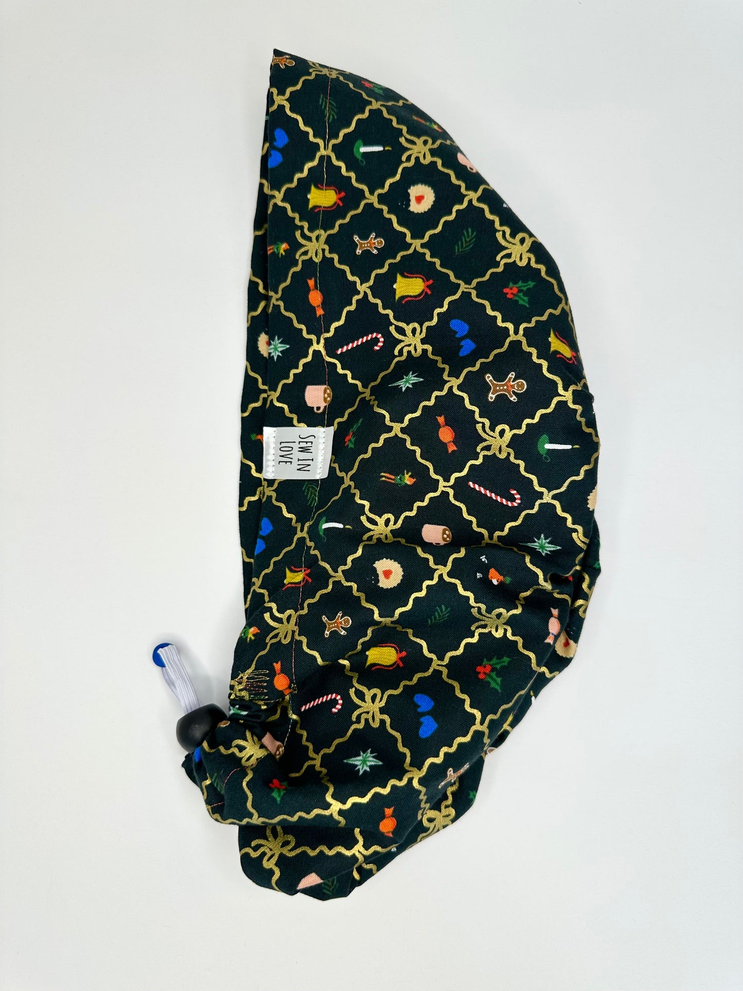 Argyle Christmas: Euro-Style Scrub Cap