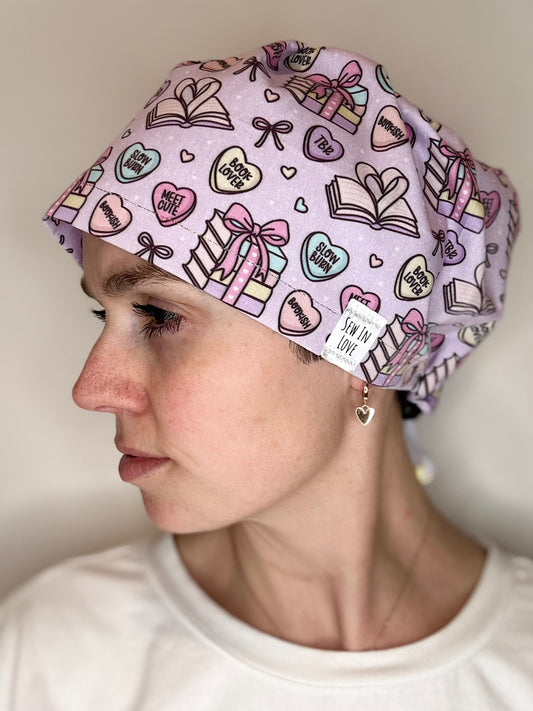 Toggle Back- Book Lovers: Euro-Style Scrub Cap