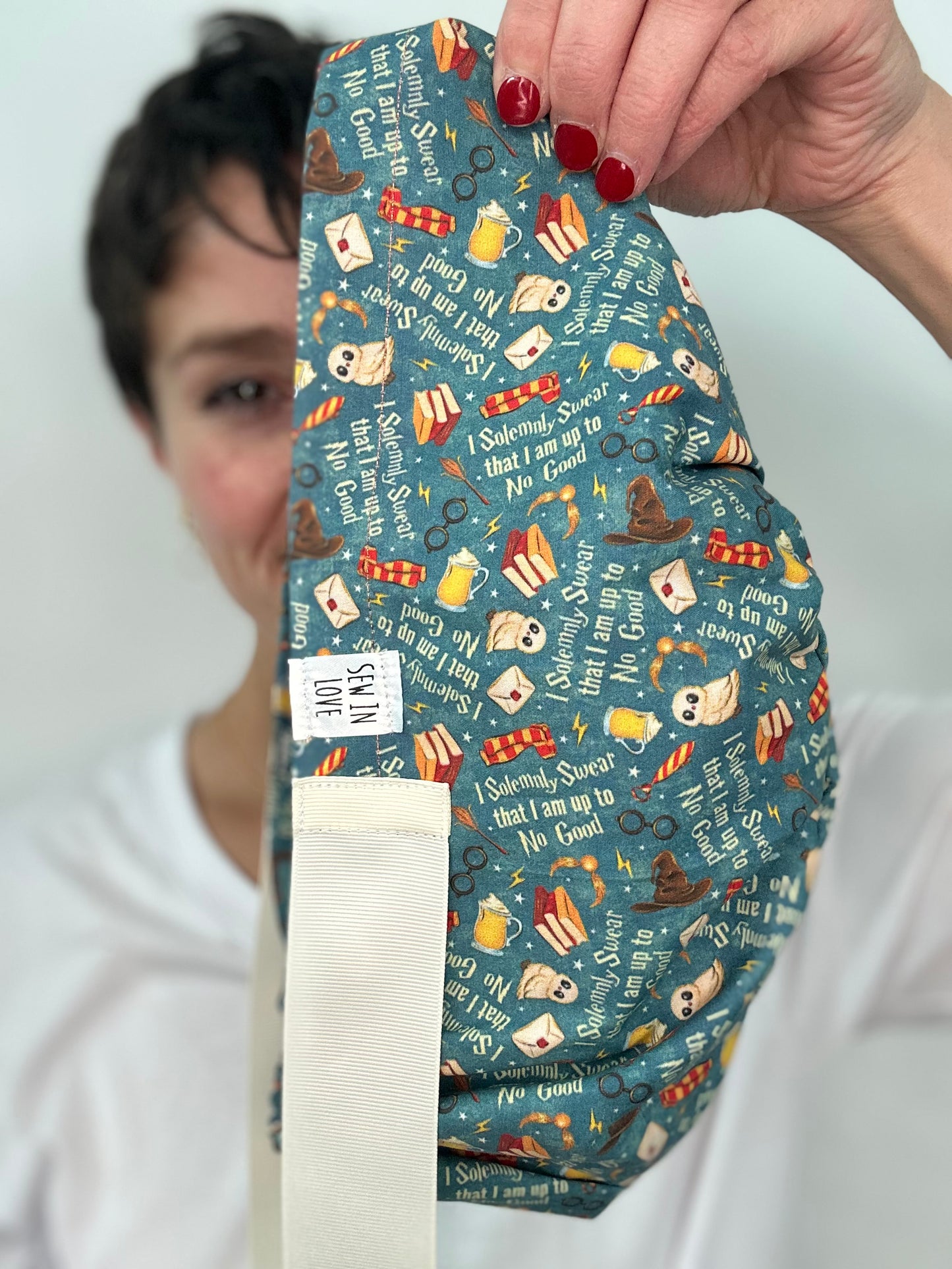 Ribbon Back-Up to No Good: Euro-Style Scrub Cap