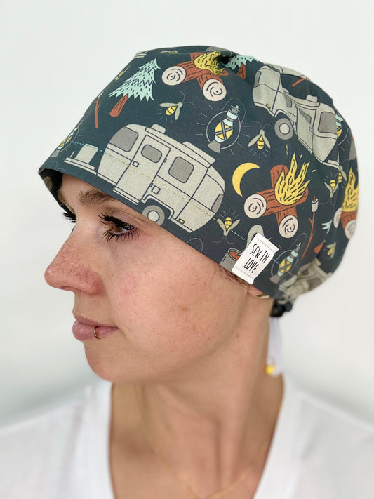 Toggle Back- Campfire: Euro-Style Scrub Cap