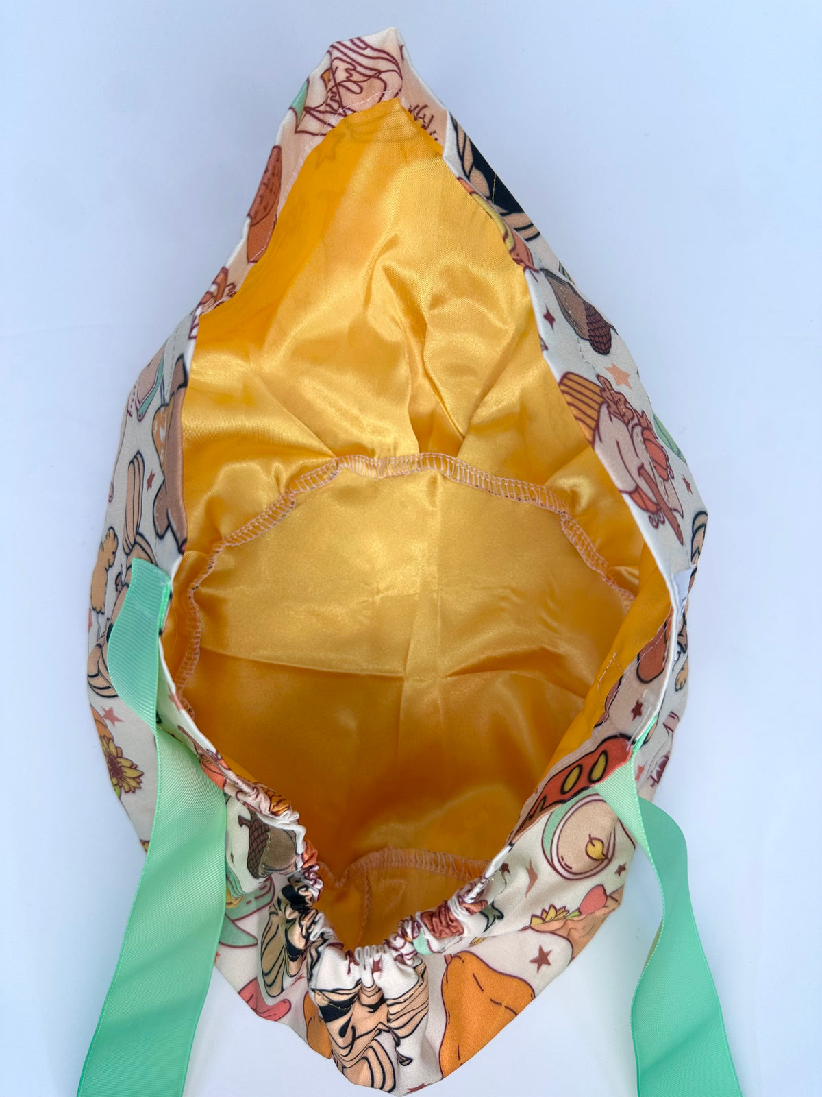 Ribbon Back- Mickey Pumpkin Patch: Euro-Style Scrub Cap