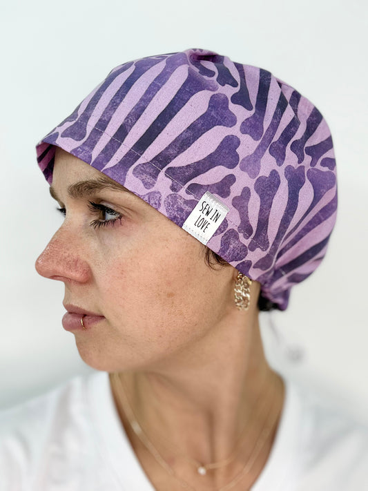 Toggle Back- Bone Scallop: Euro-Style Scrub Cap