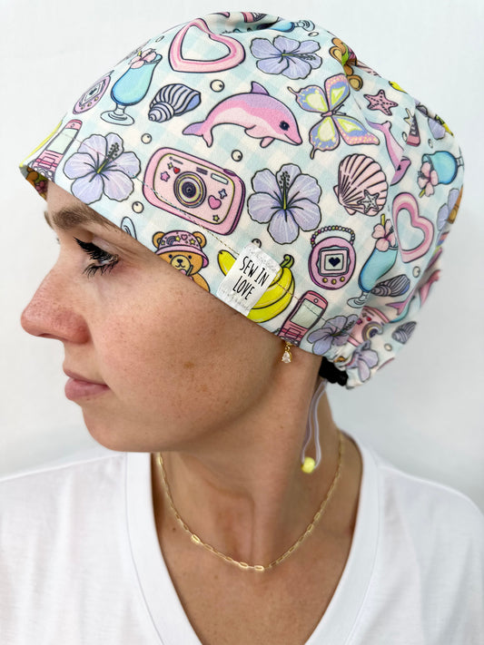 Toggle Back- Summer Nostalgia: Euro-Style Scrub Cap