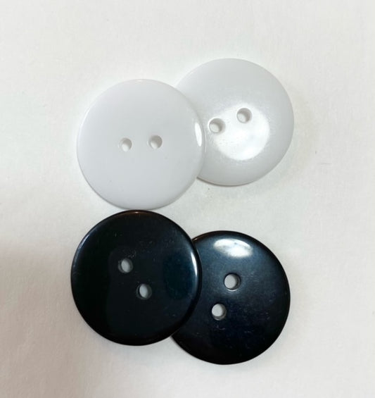 White/Black Mask Holder Buttons