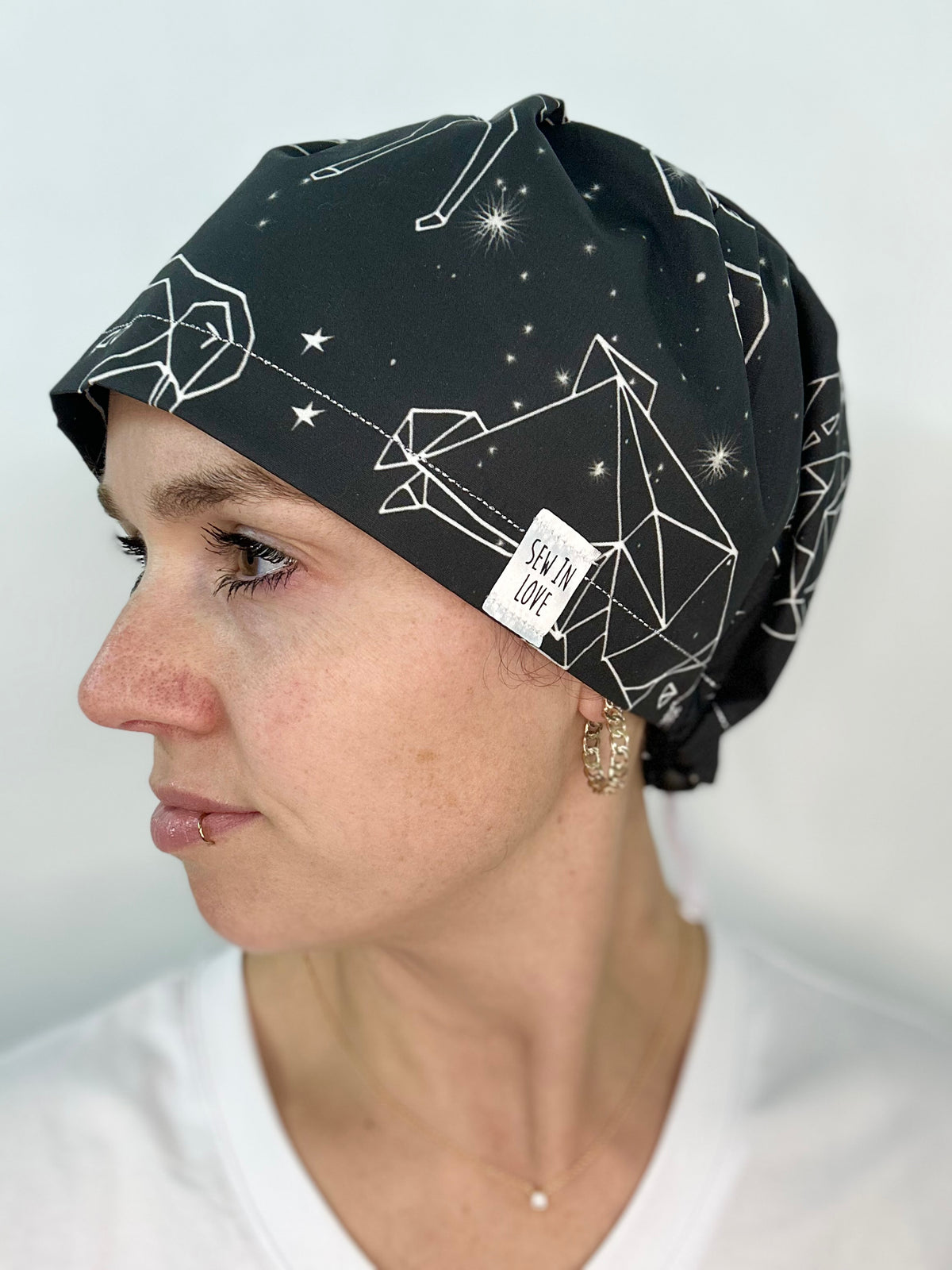 Toggle Back- Animal Constellations: Euro-Style Scrub Cap