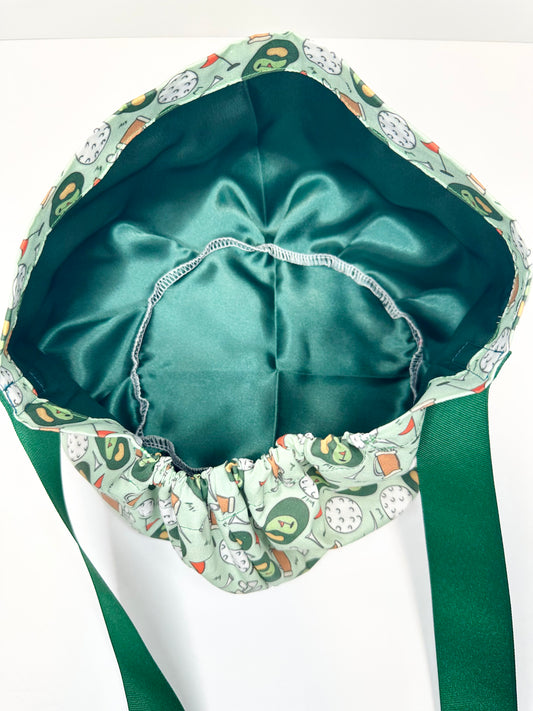 SATIN LINED- Golf’s Delight: Euro-Style Scrub Cap