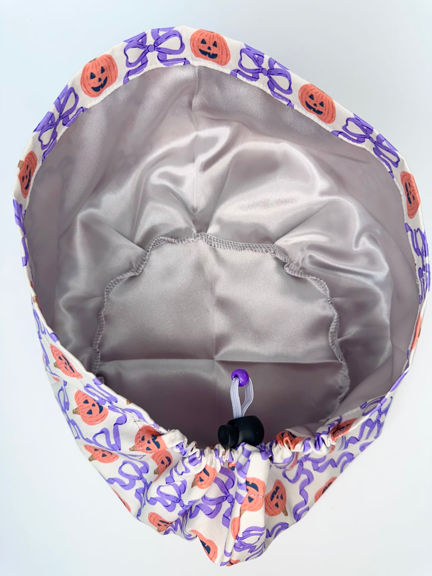 Toggle Back- Jack-O-Lantern Trellis: Euro-Style Scrub Cap