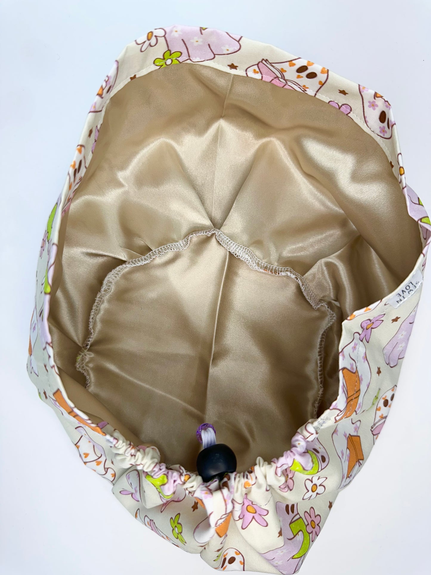 Toggle Back- BOOOk Lovers: Euro-Style Scrub Cap