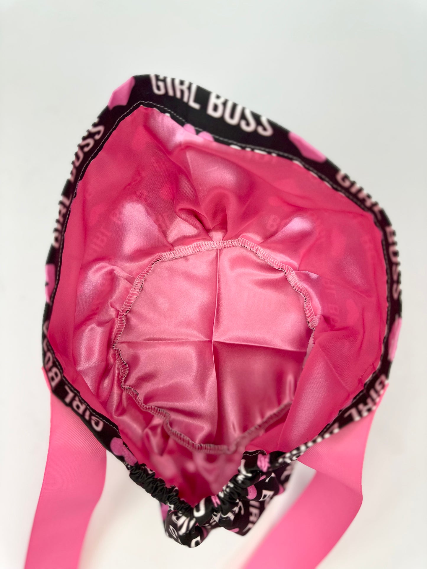 Ribbon Back-Girl Boss: Euro-Style Scrub Cap