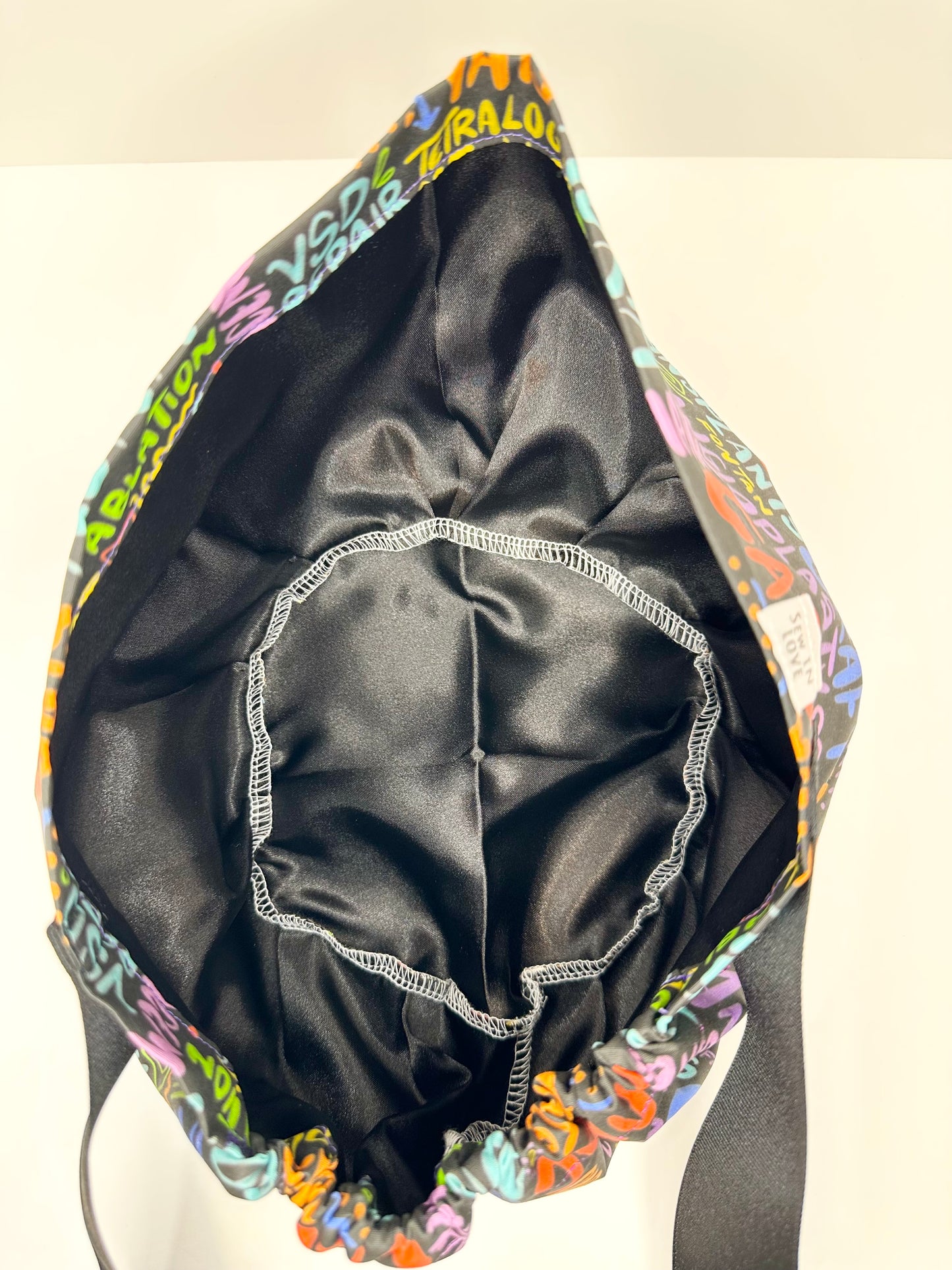 SATIN LINED- Cardiac Things: Euro-Style Scrub Cap