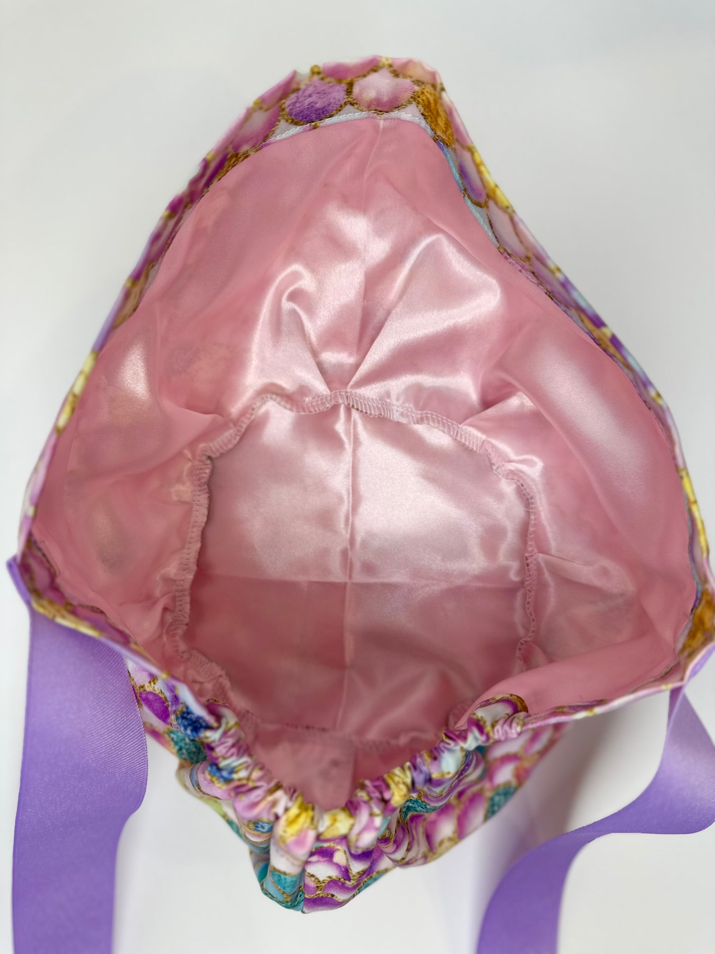 Ribbon Back- Sparkly Mermaid: Euro-Style Scrub Cap