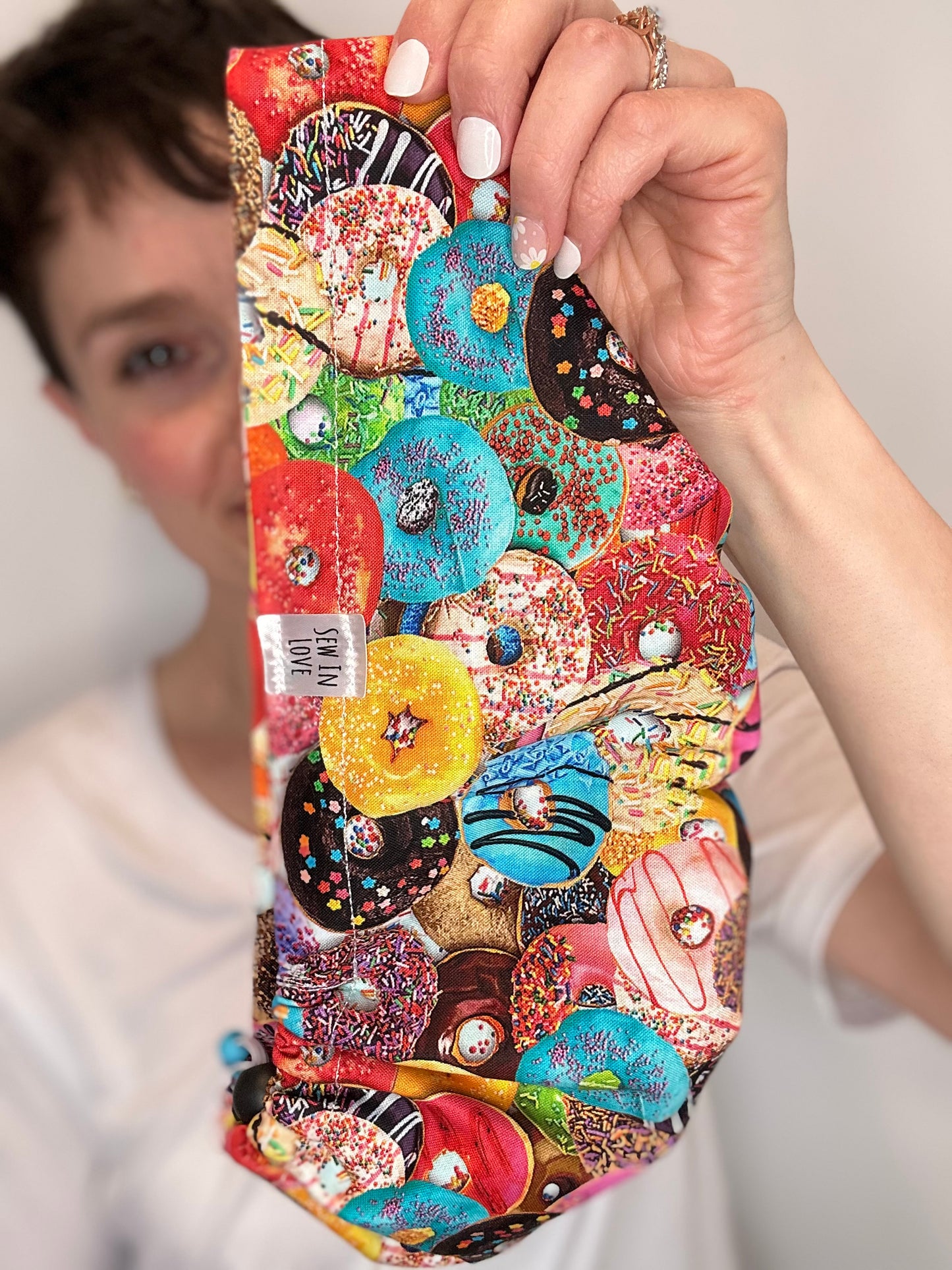 Toggle Back- Donut Happiness: Euro-Style Scrub Cap