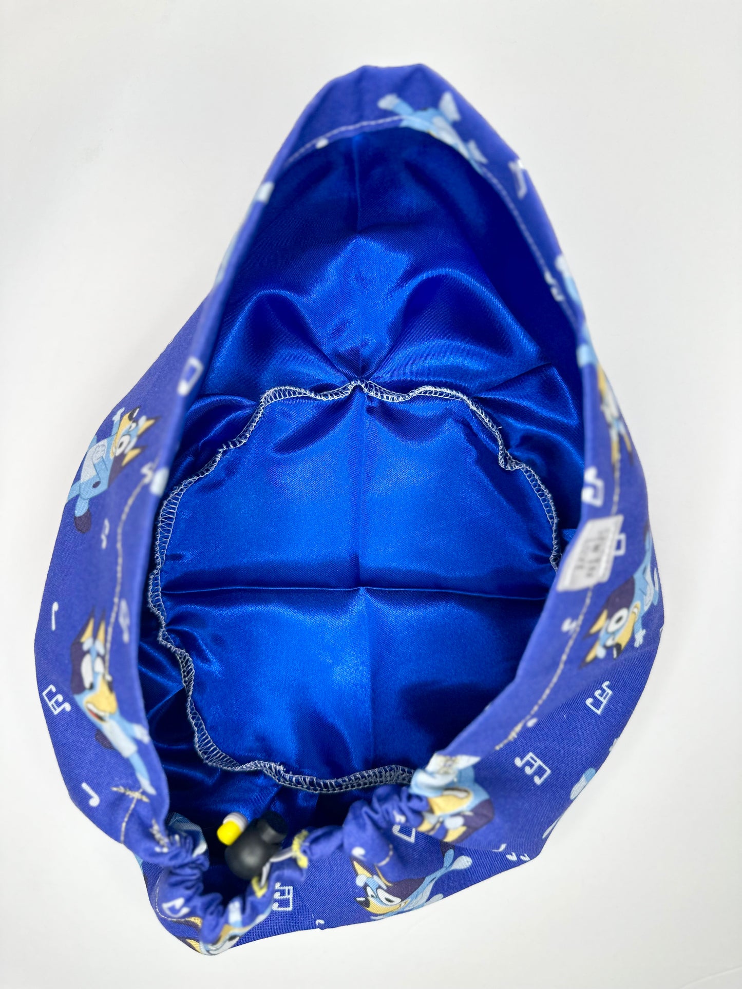 Toggle Back- Musical Bluey: Euro-Style Scrub Cap