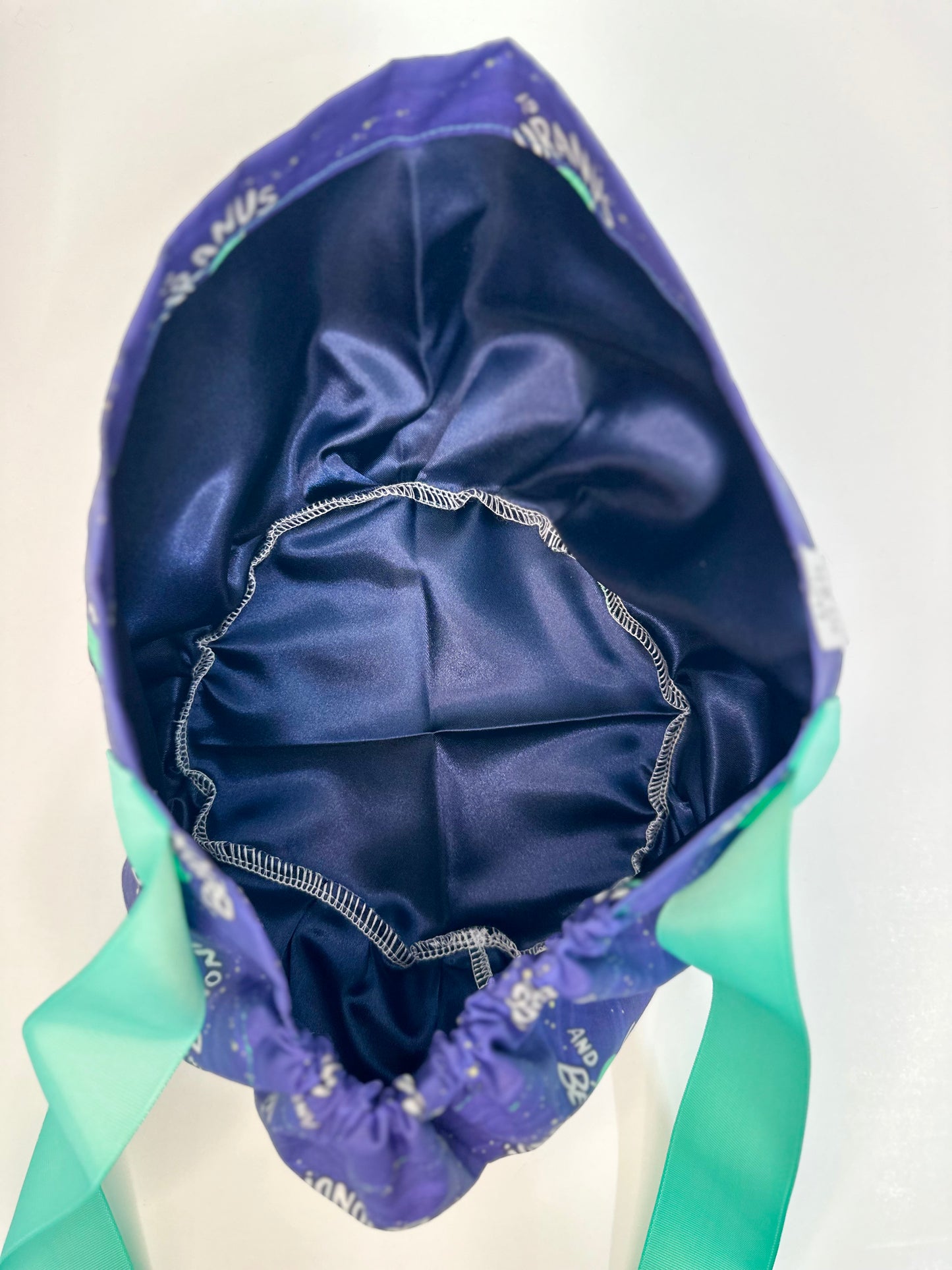 Ribbon Back- To Uranus and Beyond: Euro-Style Scrub Cap