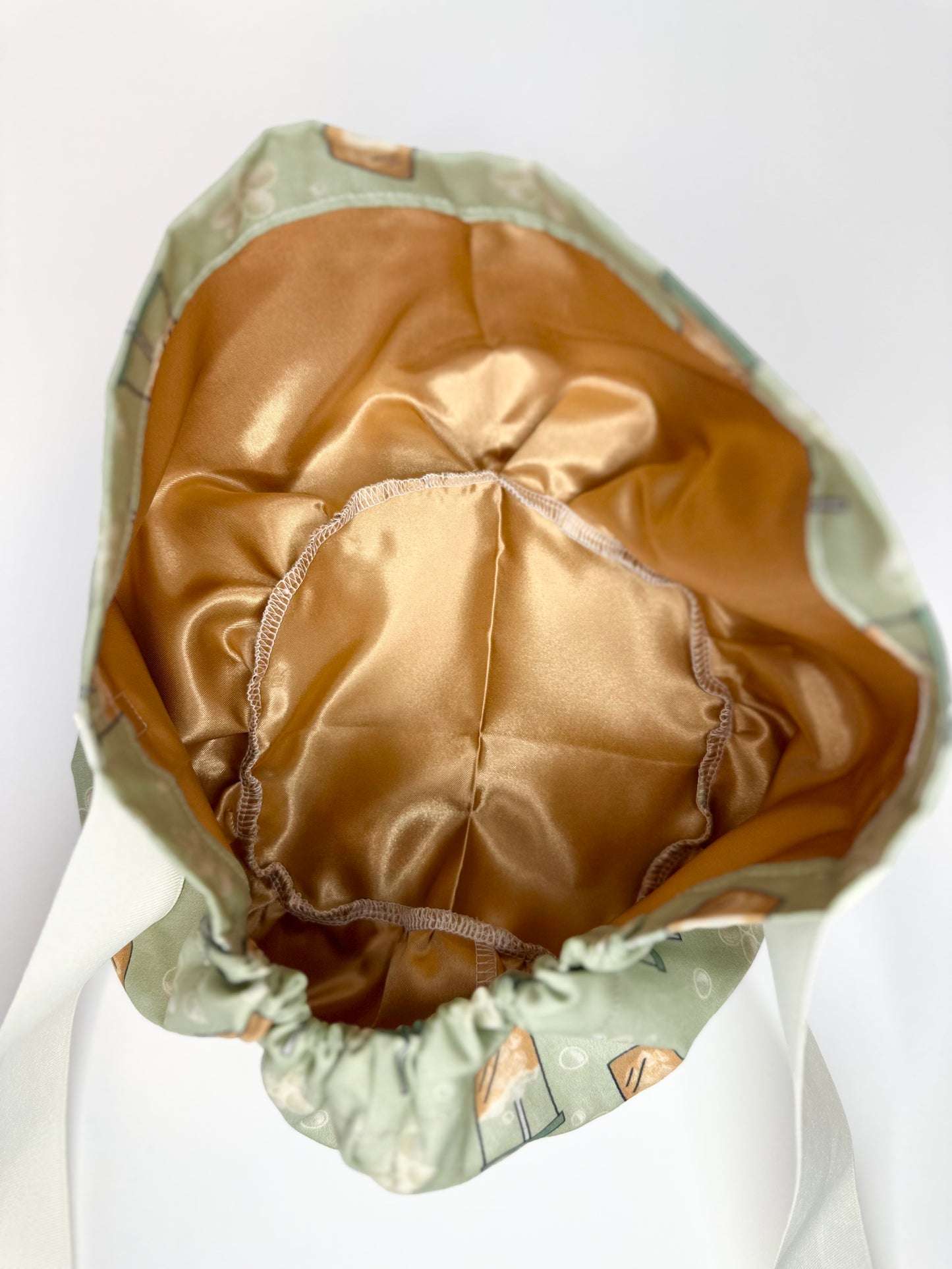 Ribbon Back- Iced Coffee: Euro-Style Scrub Cap