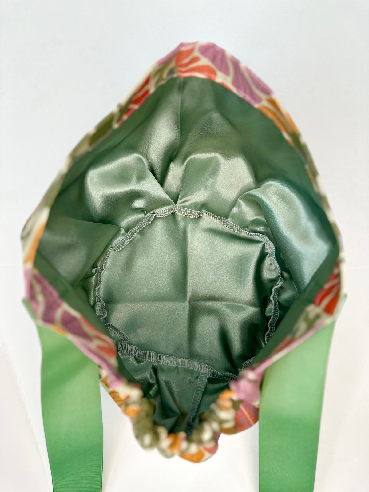 Ribbon Back- Fall Whimsy: Euro-Style Scrub Cap