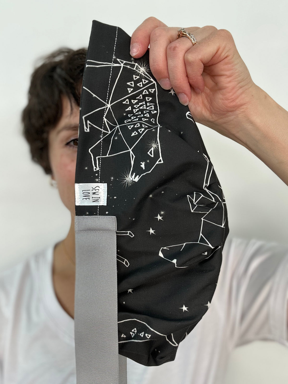 Ribbon Back- Animal Constellations: Euro-Style Scrub Cap