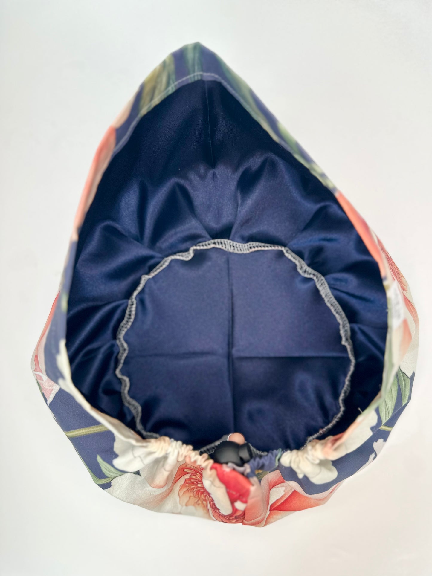 Toggle Back- Romantic Peonies: Euro-Style Scrub Cap