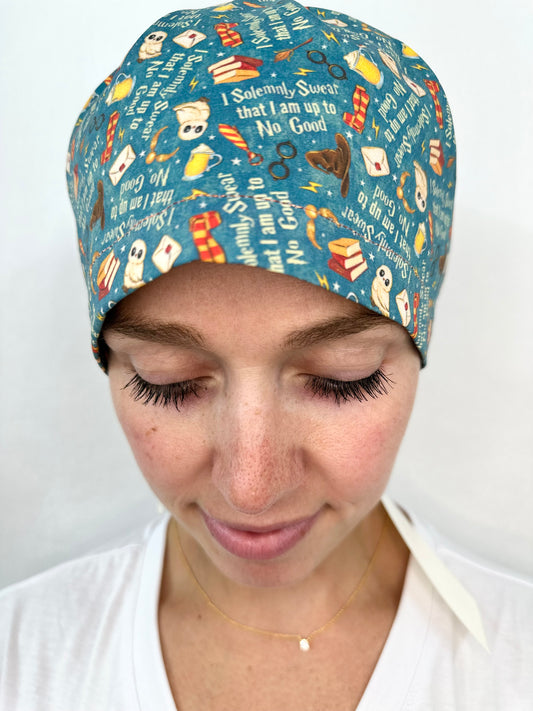 Ribbon Back-Up to No Good: Euro-Style Scrub Cap