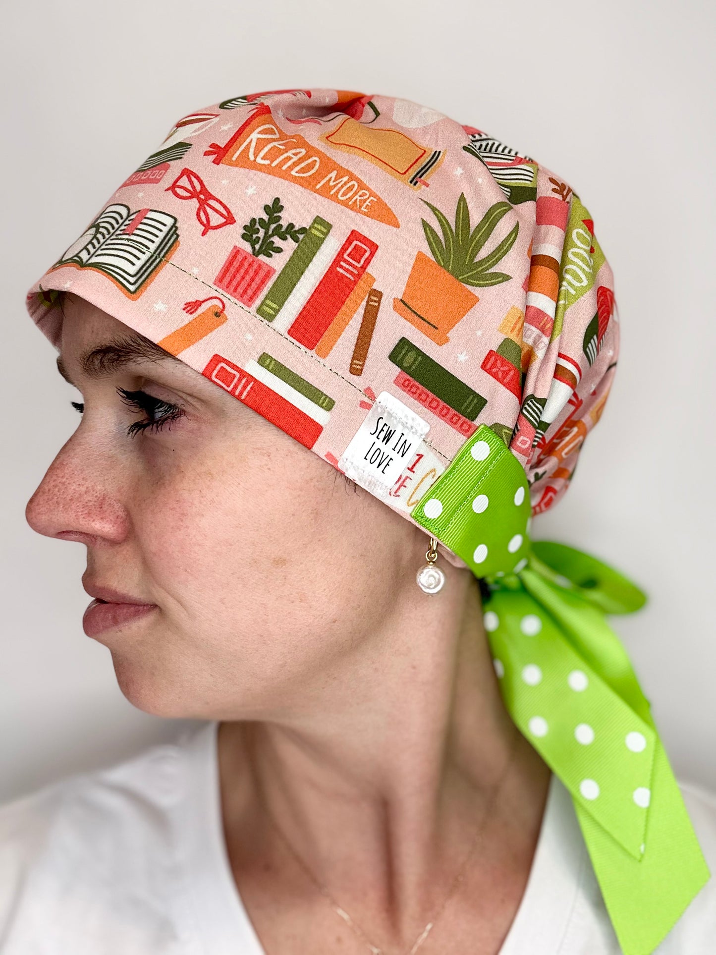 Ribbon Back- Read More: Euro-Style Scrub Cap