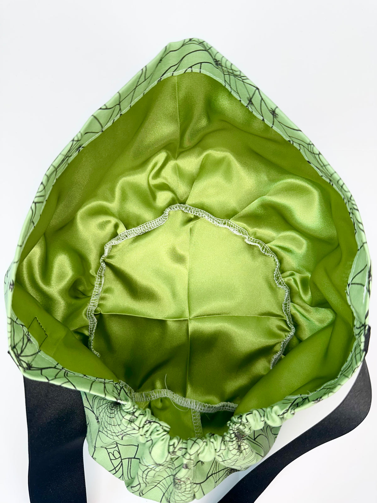 Ribbon Back- Spiderwebs: Euro-Style Scrub Cap