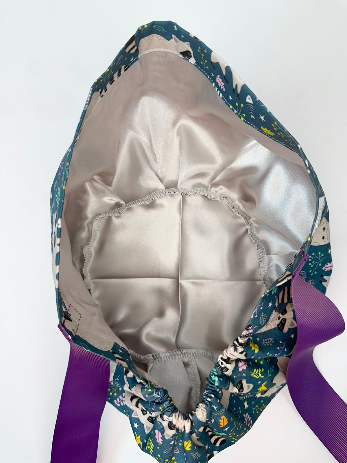 Ribbon Back- Ornery Racoons: Euro-Style Scrub Cap