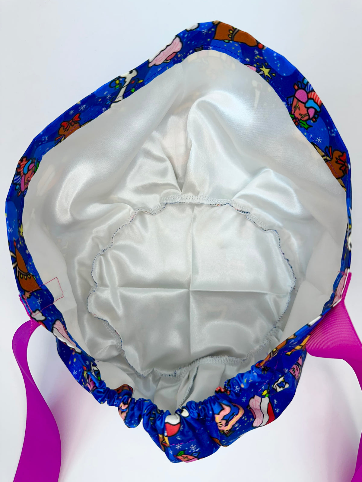 Ribbon Back- Surgical Christmas: Euro-Style Scrub Cap