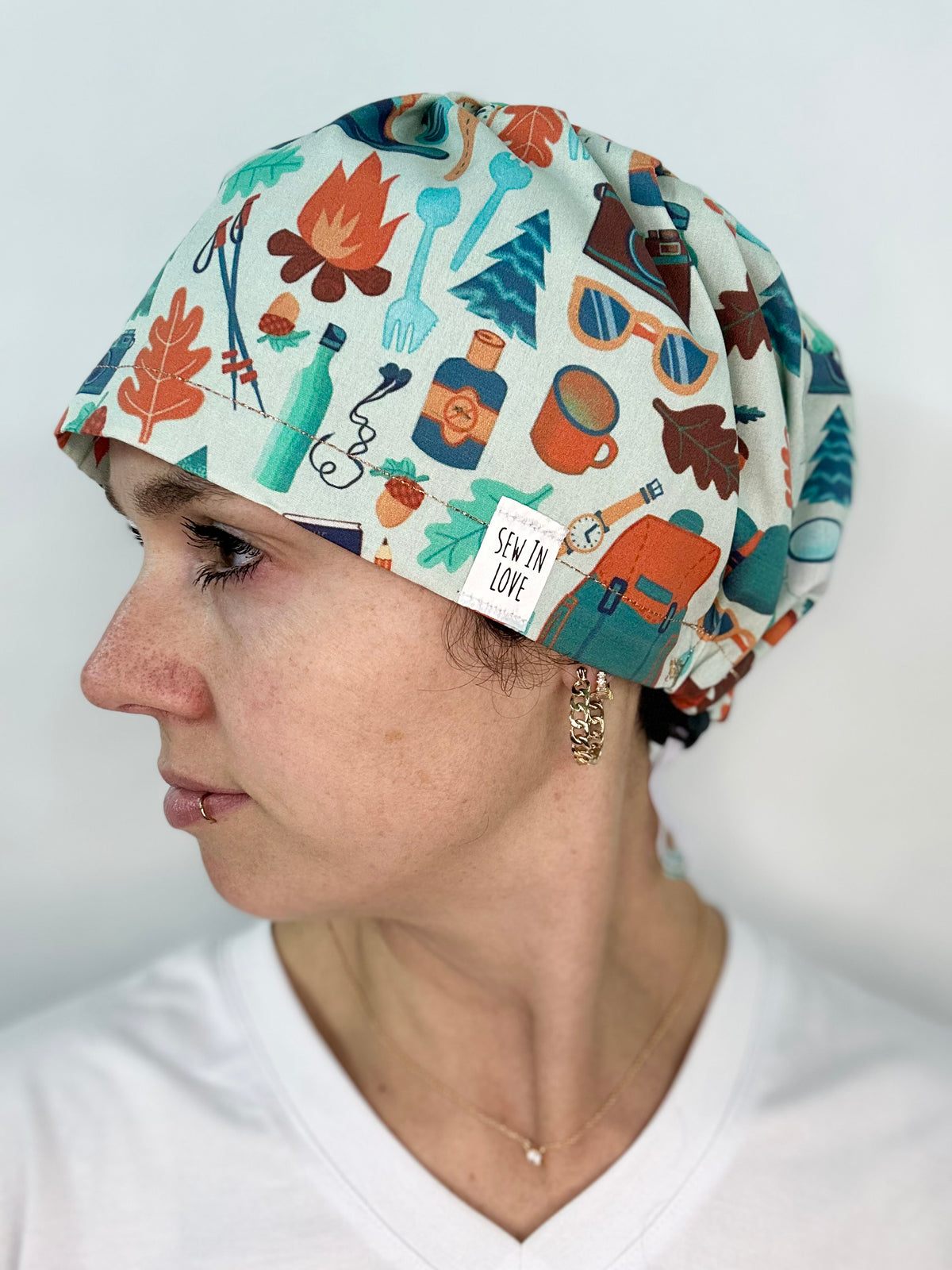 Toggle Back- Take a Hike: Euro-Style Scrub Cap