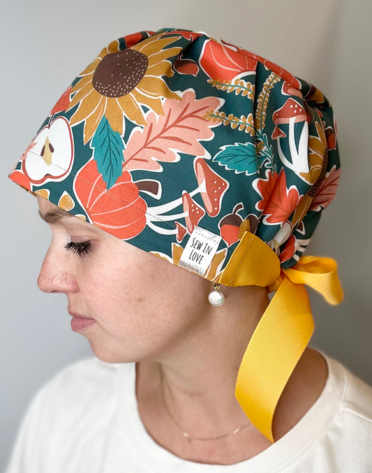*PREORDER* Fall Folliage: Euro-Style Scrub Cap