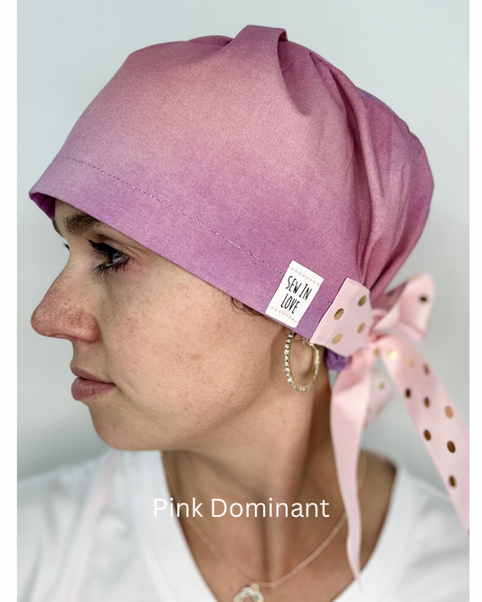 Ribbon Back - Painted Sky: Euro-Style Scrub Cap