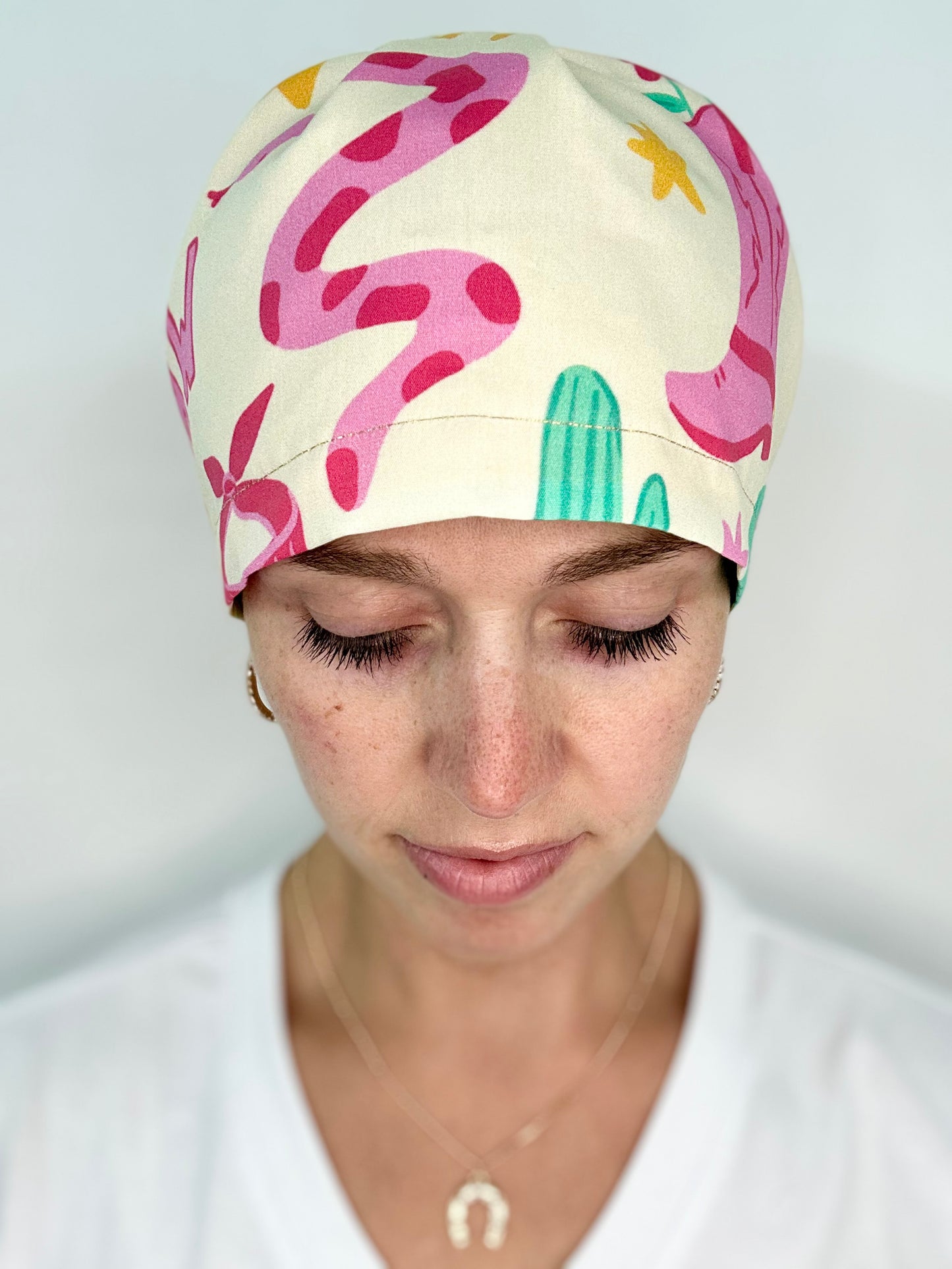 Toggle Back- Yee Haw: Euro-Style Scrub Cap