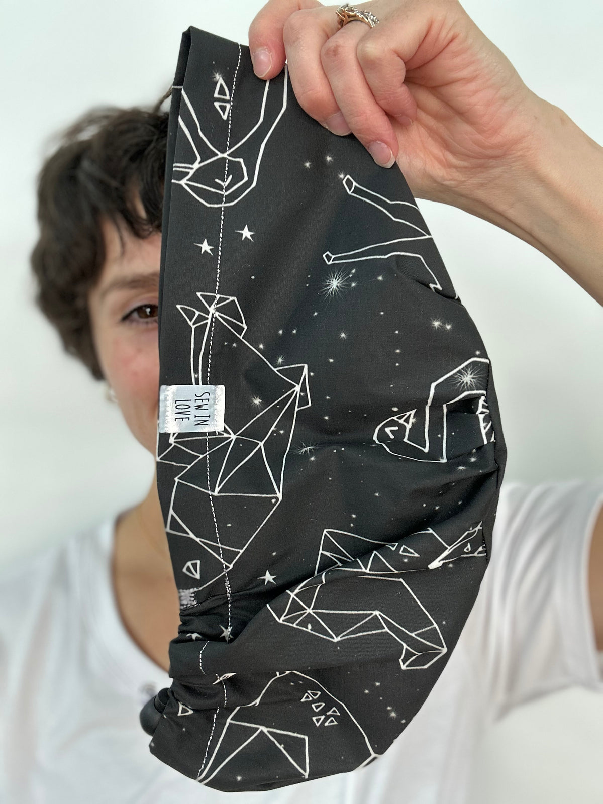Toggle Back- Animal Constellations: Euro-Style Scrub Cap