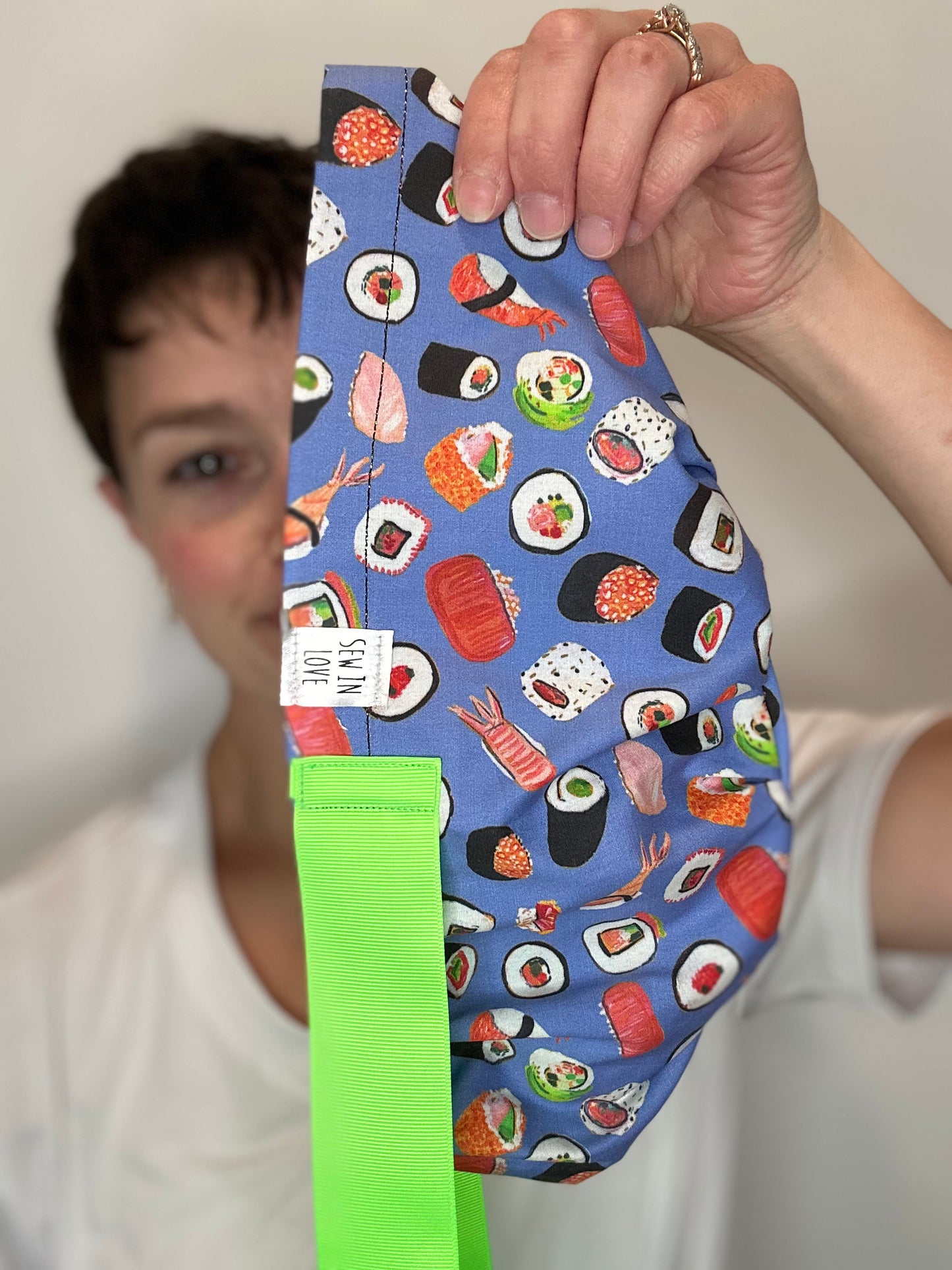 Ribbon Back-Sushi Dinner: Euro-Style Scrub Cap