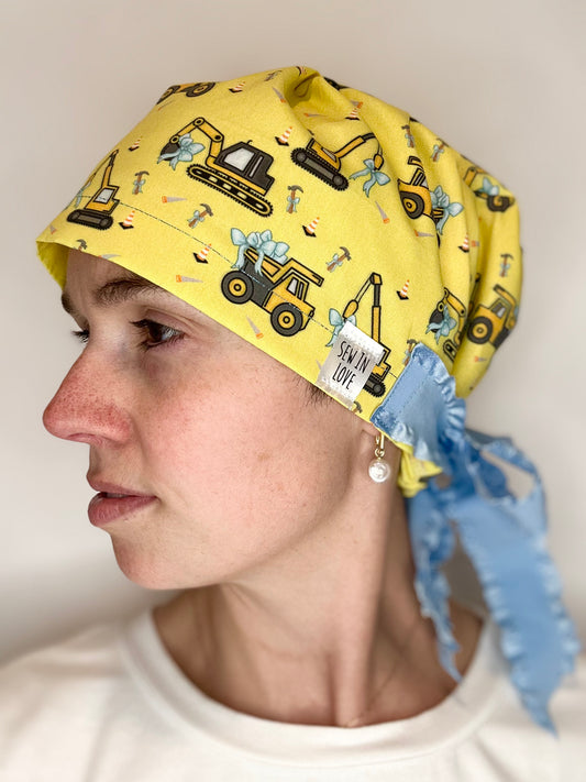 Ribbon Back-Construction and Bows: Euro-Style Scrub Cap