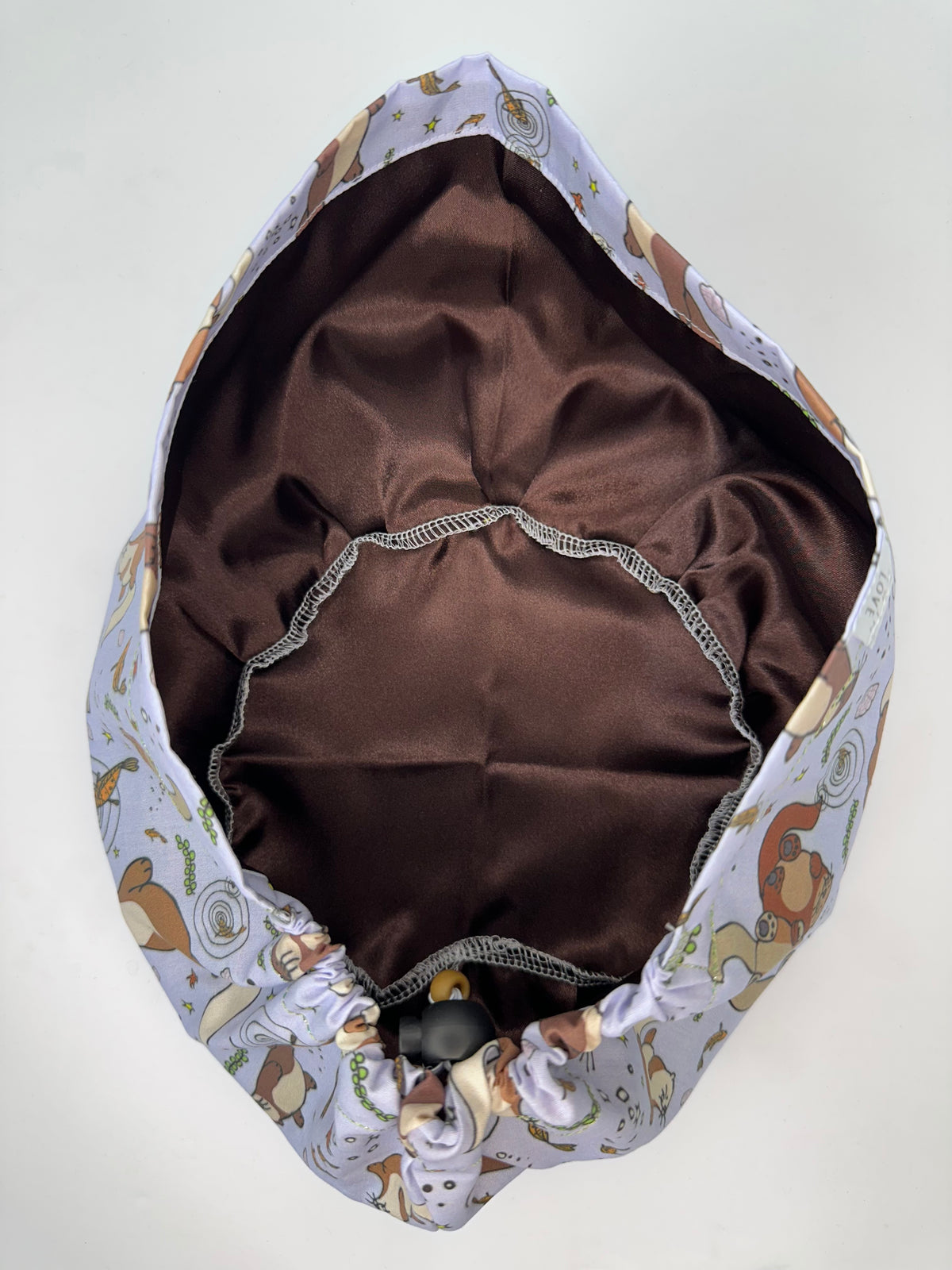 Toggle Back- Cuddly Otters: Euro-Style Scrub Cap