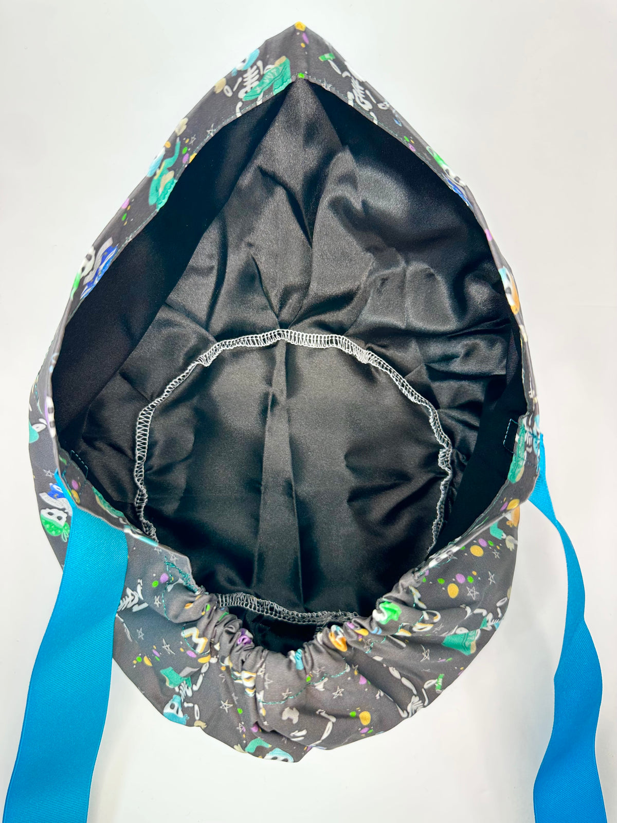 Ribbon Back- Skeleton Crew: Euro-Style Scrub Cap
