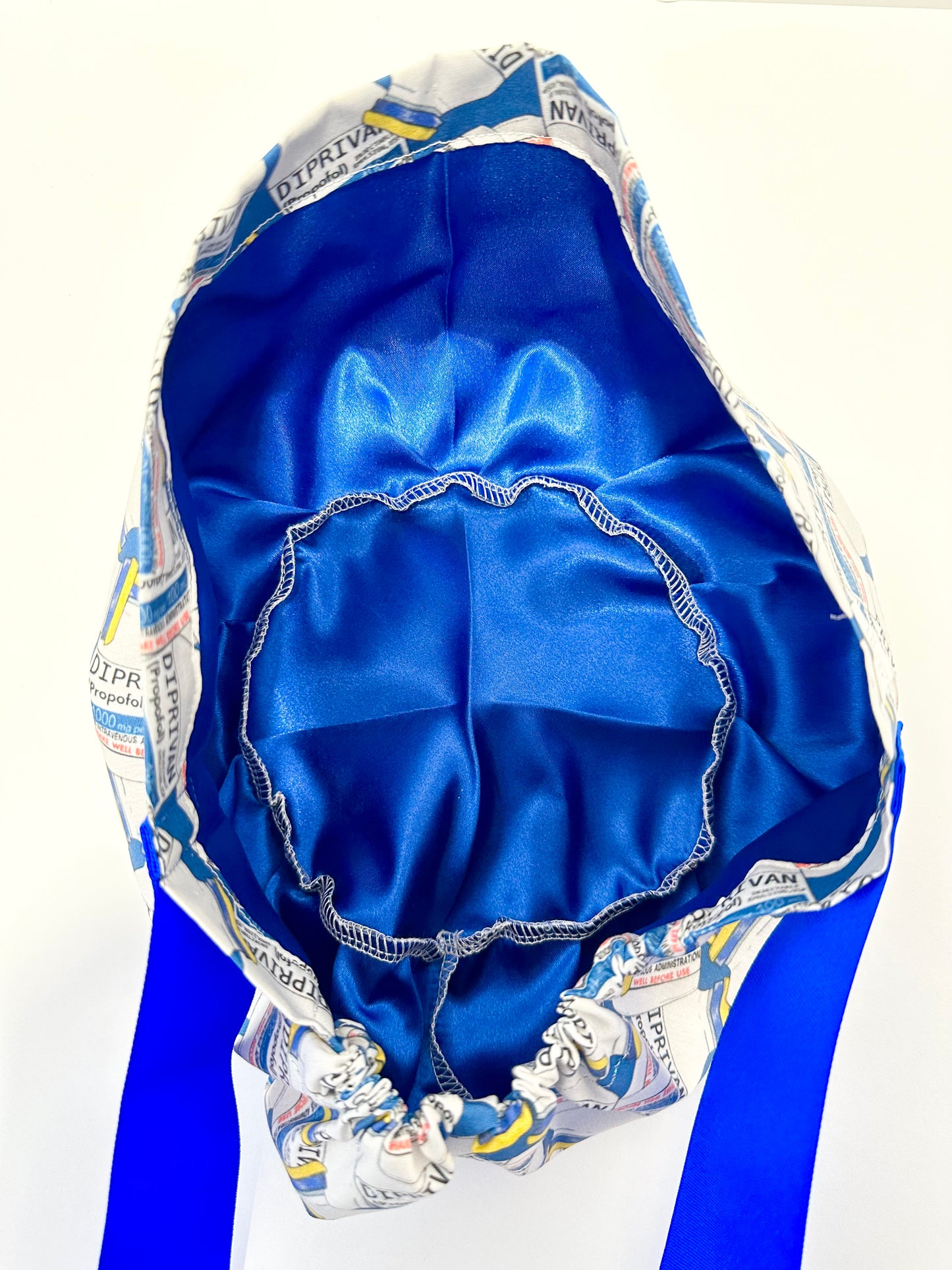 Ribbon Back- Propofol Bottles: Euro-Style Scrub Cap