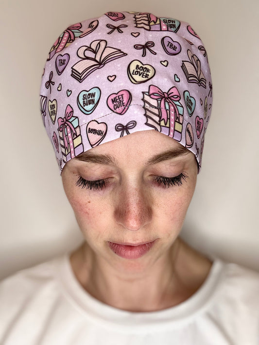 Toggle Back- Book Lovers: Euro-Style Scrub Cap