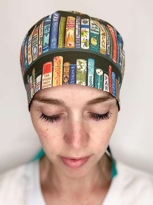 Ribbon Back- On the Bookshelf: Euro-Style Scrub Cap