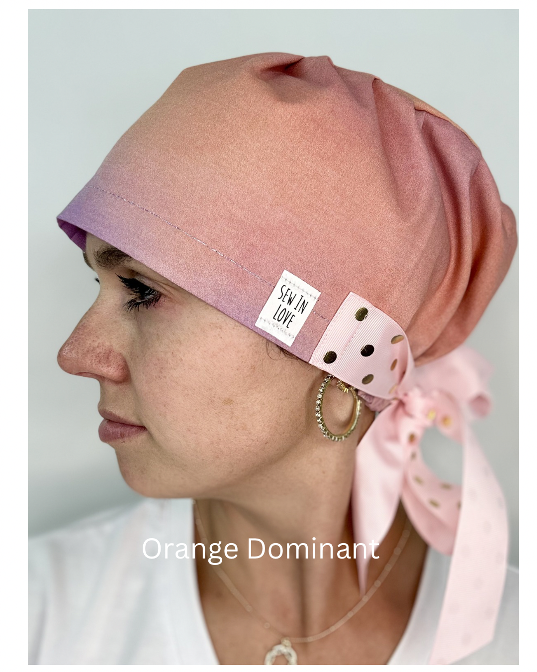 Ribbon Back - Painted Sky: Euro-Style Scrub Cap