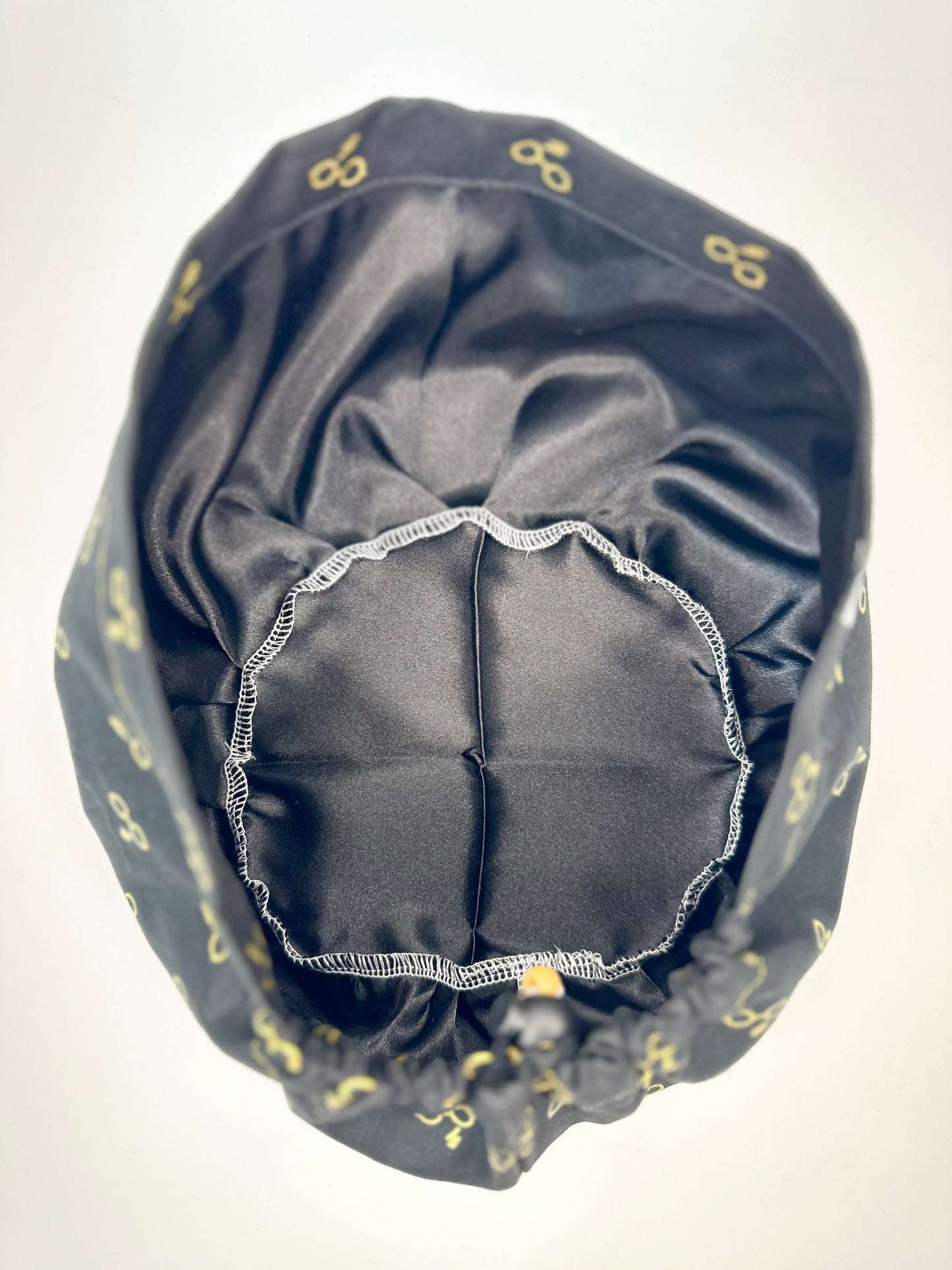 Toggle Back- Golden Glasses: Euro-Style Scrub Cap