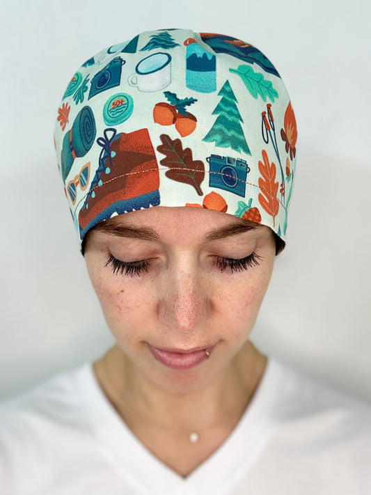 Toggle Back- Take a Hike: Euro-Style Scrub Cap