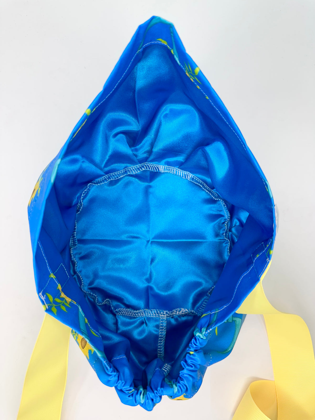 Ribbon Back- Sunflower Mac Blade: Euro-Style Scrub Cap