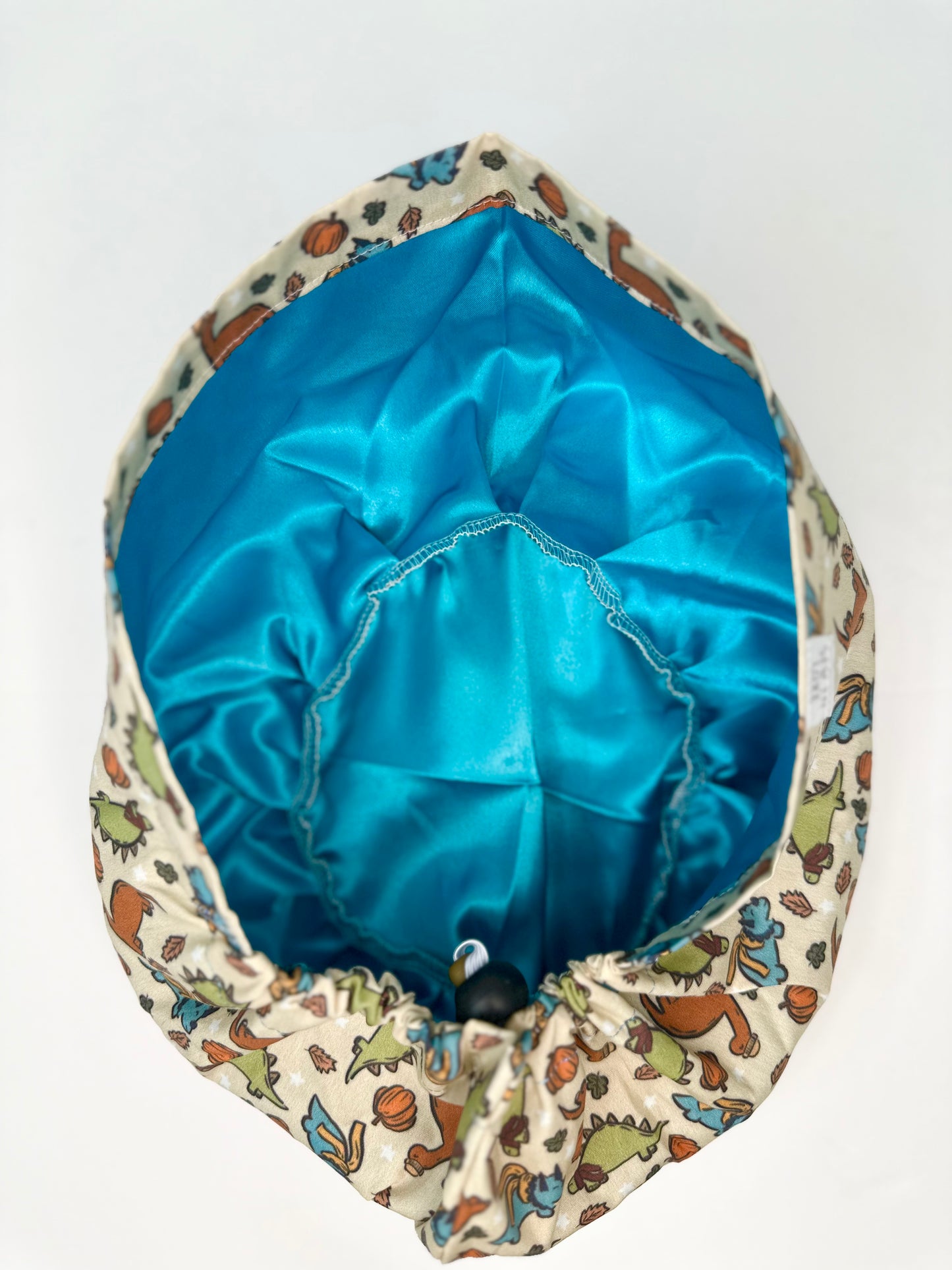 Toggle Back- Cozy Dinos: Euro-Style Scrub Cap