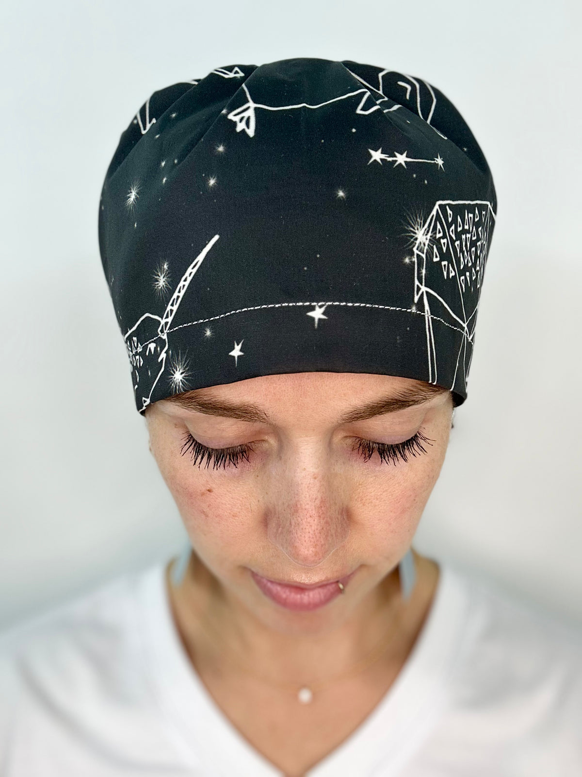 Ribbon Back- Animal Constellations: Euro-Style Scrub Cap