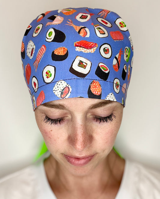 Ribbon Back-Sushi Dinner: Euro-Style Scrub Cap