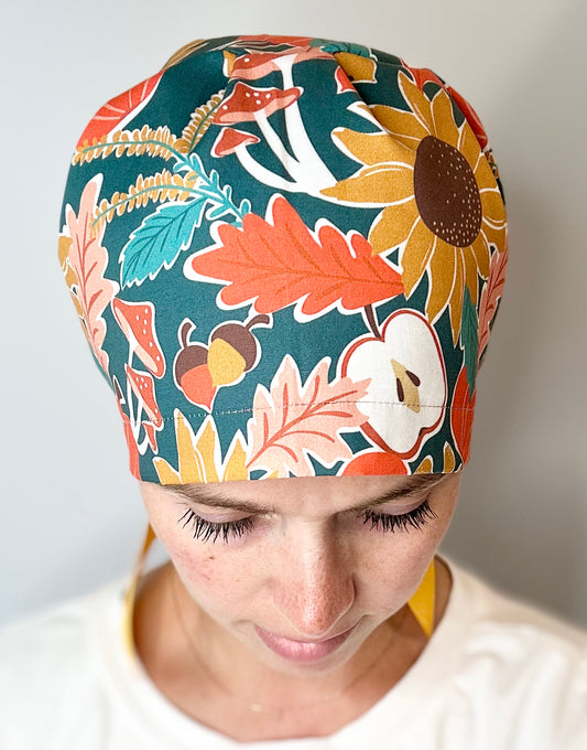*PREORDER* Fall Folliage: Euro-Style Scrub Cap