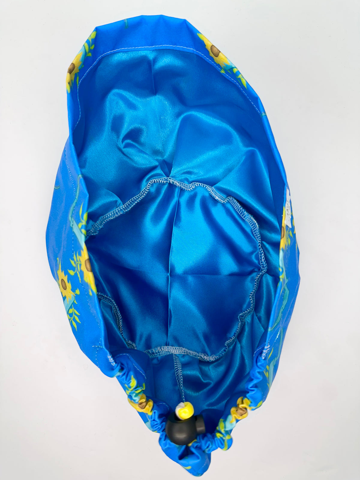 Toggle Back- Sunflower Mac Blade: Euro-Style Scrub Cap